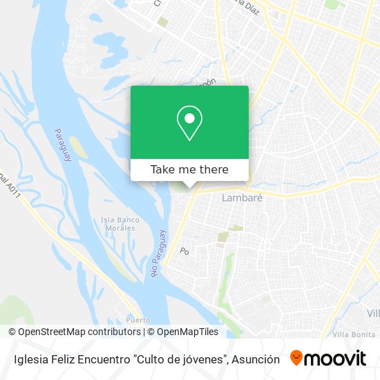 Mapa de Iglesia Feliz Encuentro "Culto de jóvenes"