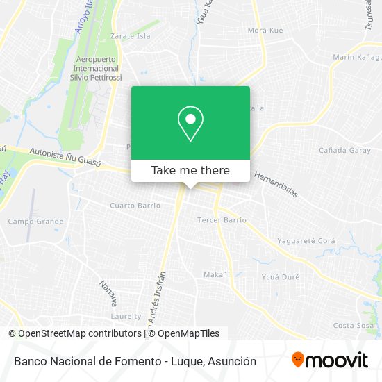 Banco Nacional de Fomento - Luque map