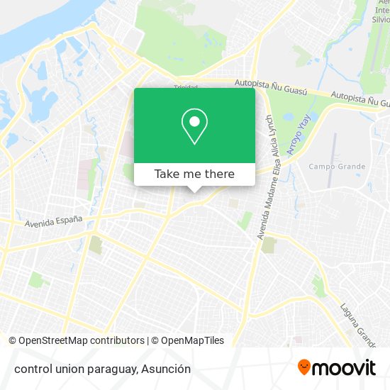 Mapa de control union paraguay