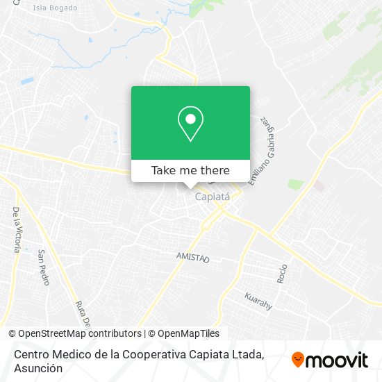 Centro Medico de la Cooperativa Capiata Ltada map