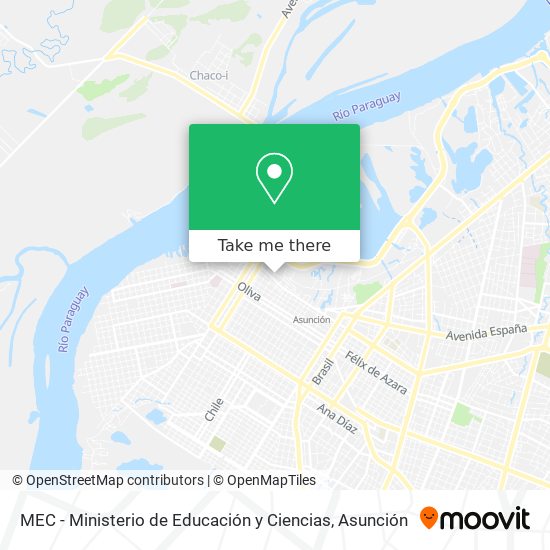 Mapa de MEC - Ministerio de Educación y Ciencias