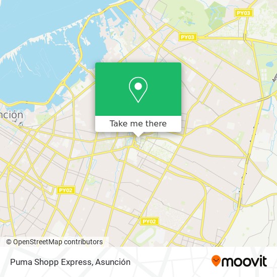 Puma Shopp Express map