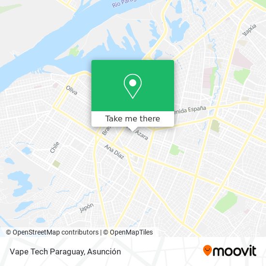 Vape Tech Paraguay map