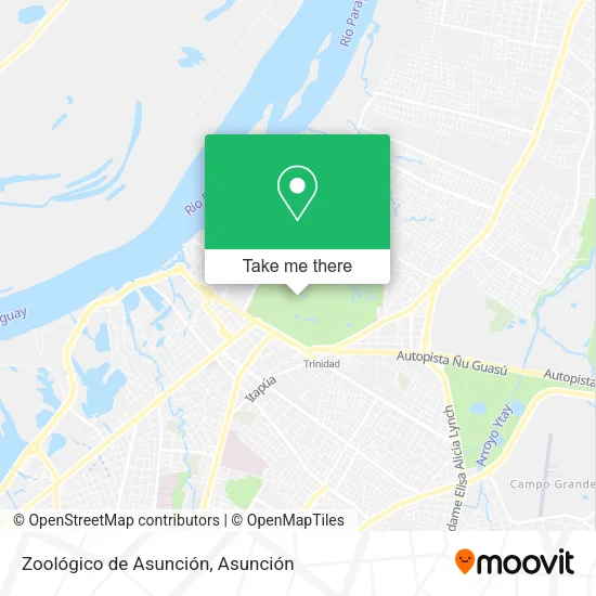 Zoológico de Asunción map