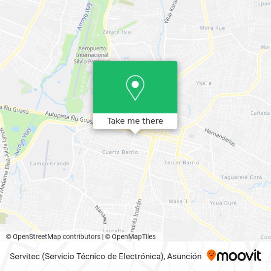 Servitec (Servicio Técnico de Electrónica) map