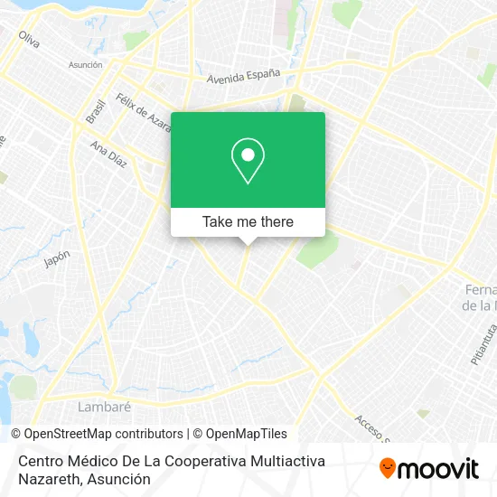 Centro Médico De La Cooperativa Multiactiva Nazareth map