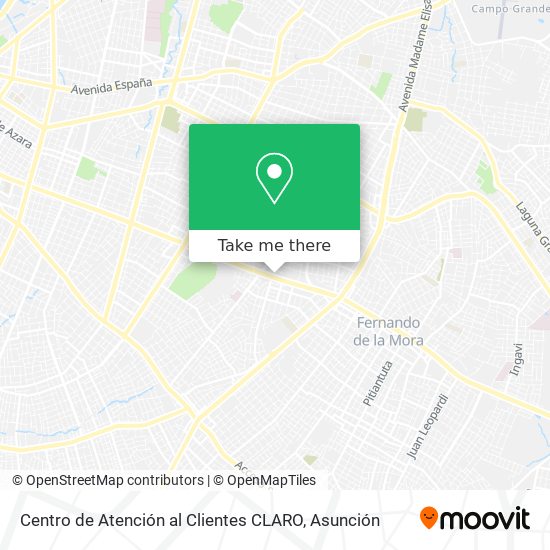 Centro de Atención al Clientes CLARO map