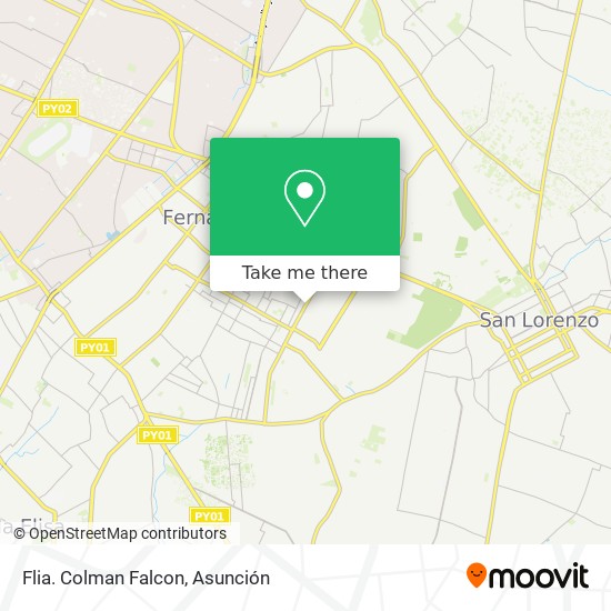 Flia. Colman Falcon map