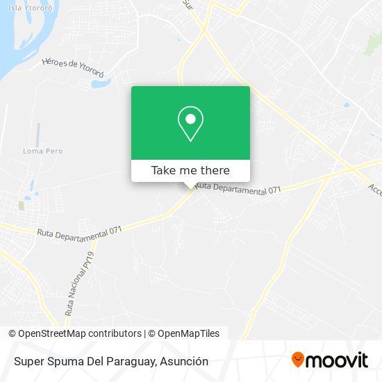 Mapa de Super Spuma Del Paraguay