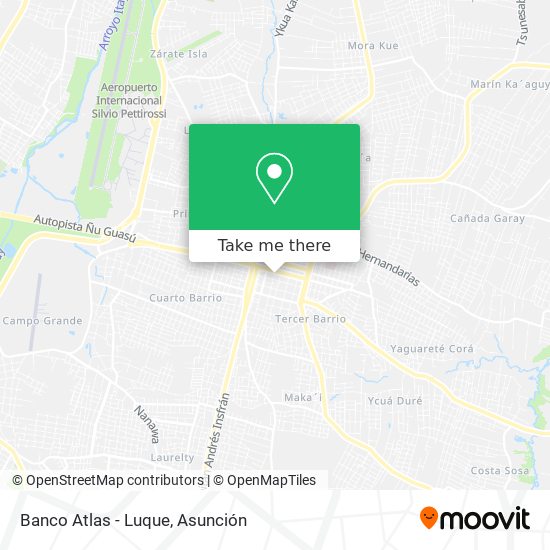 Banco Atlas - Luque map