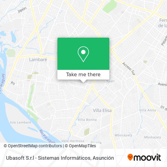 Mapa de Ubasoft S.r.l - Sistemas Informáticos