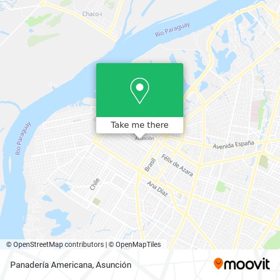 Mapa de Panadería Americana