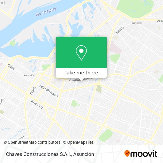 Mapa de Chaves Construcciones S.A.I.