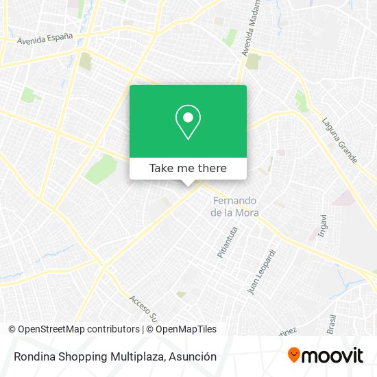 Rondina Shopping Multiplaza map