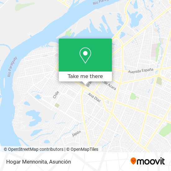 Hogar Mennonita map