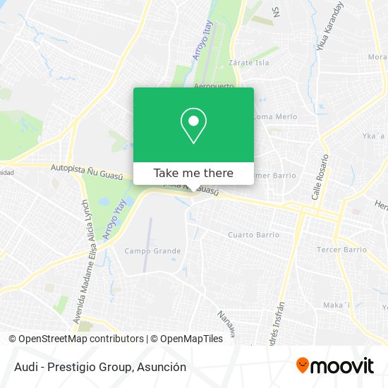 Mapa de Audi - Prestigio Group