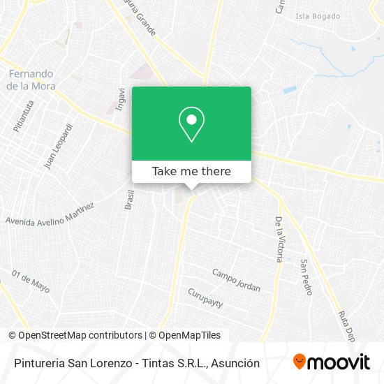 Mapa de Pintureria San Lorenzo - Tintas S.R.L.