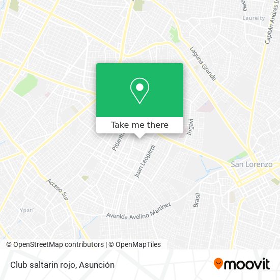 Mapa de Club saltarin rojo