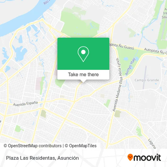 Plaza Las Residentas map