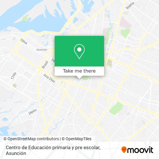 Mapa de Centro de Educación primaria y pre escolar