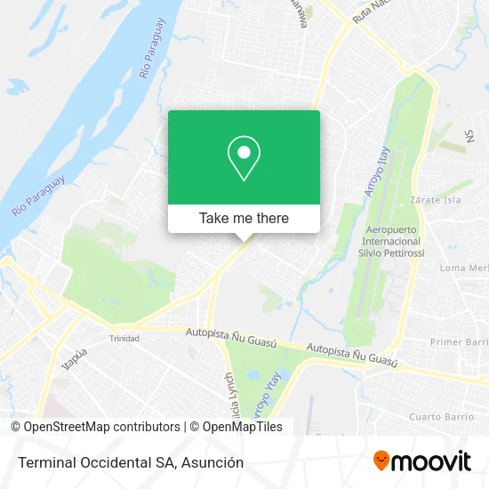 Terminal Occidental SA map