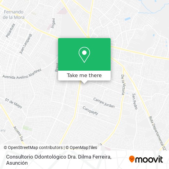 Consultorio Odontológico Dra. Dilma Ferreira map