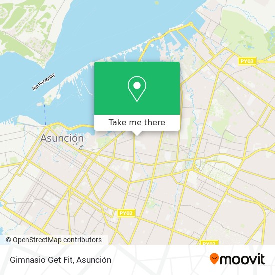 Mapa de Gimnasio Get Fit