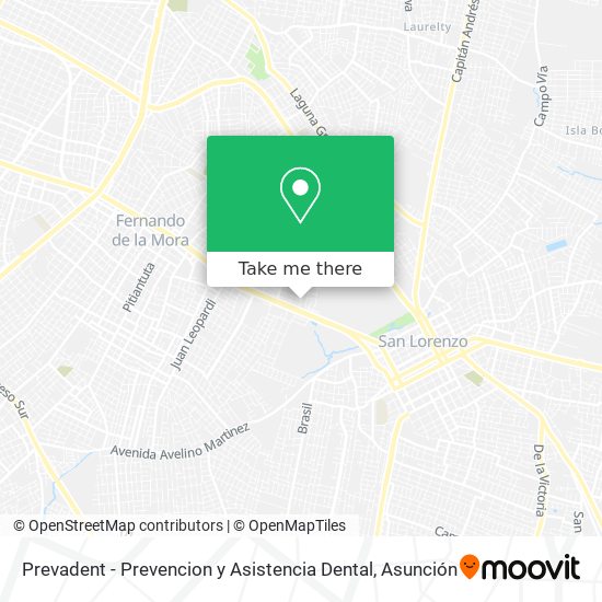 Prevadent - Prevencion y Asistencia Dental map