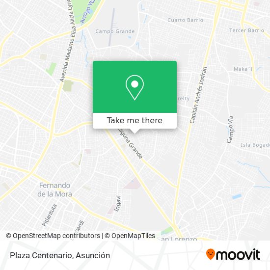 Mapa de Plaza Centenario