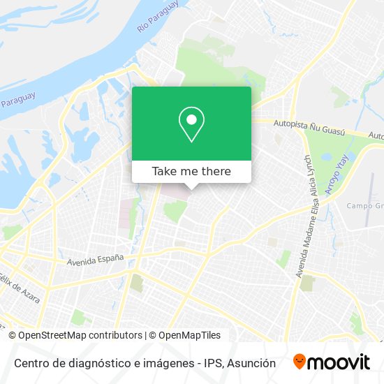 Mapa de Centro de diagnóstico e imágenes - IPS