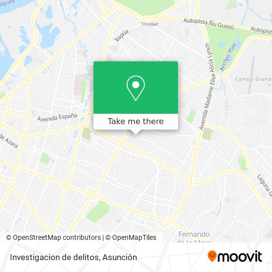 Mapa de Investigacion de delitos