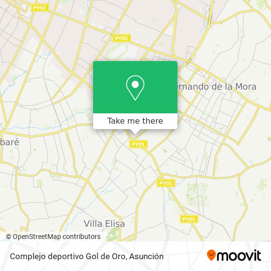 Complejo deportivo Gol de Oro map