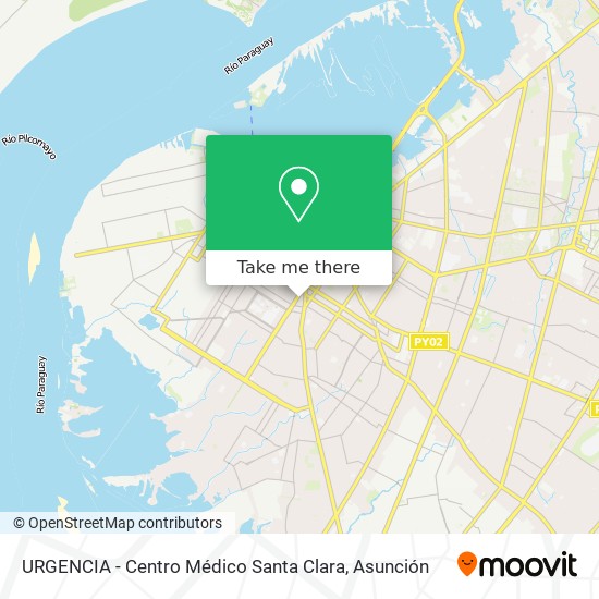 Mapa de URGENCIA - Centro Médico Santa Clara