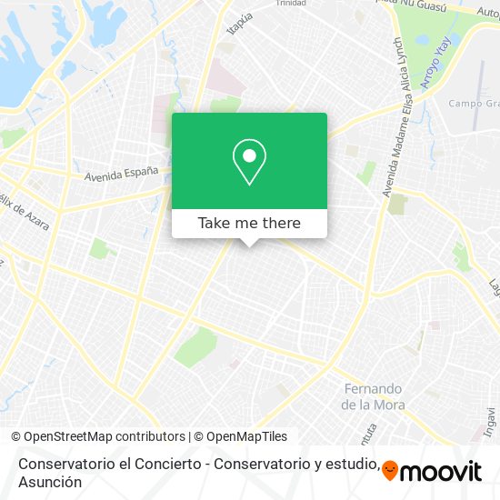 Conservatorio el Concierto - Conservatorio y estudio map