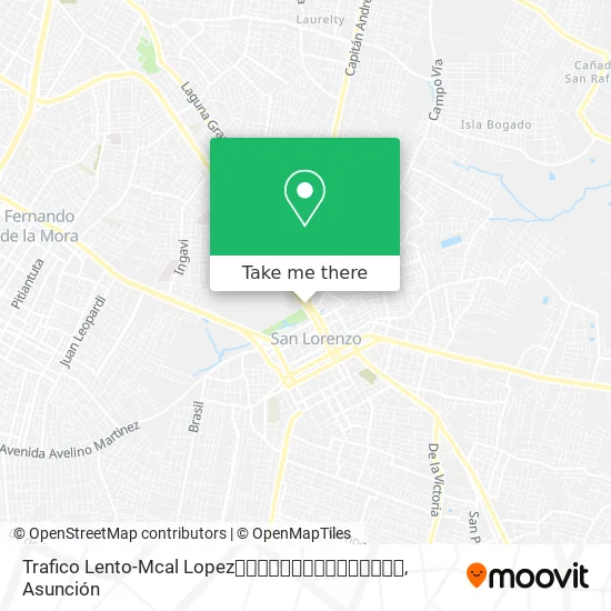 Mapa de Trafico Lento-Mcal Lopez🚗🚕🚐🚑🚓🚙🚛🚚🚜🚴🚤🚢🚵🚣🚌