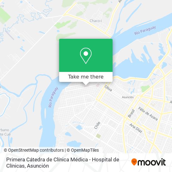 Primera Cátedra de Clínica Médica - Hospital de Clínicas map