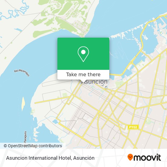 Asuncion International Hotel map