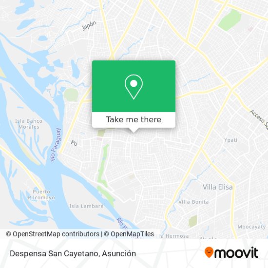 Mapa de Despensa San Cayetano