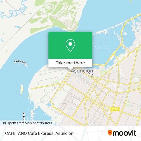 CAFETANO Café Express map