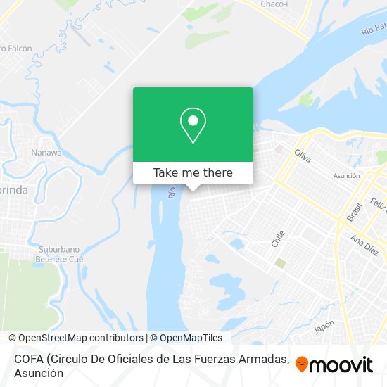 Mapa de COFA