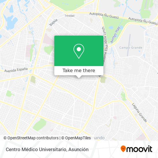 Centro Médico Universitario map