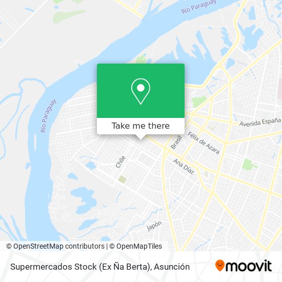 Supermercados Stock (Ex Ña Berta) map