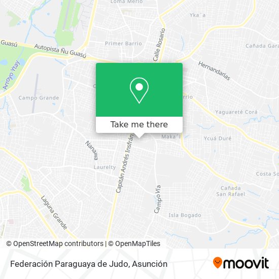 Federación Paraguaya de Judo map