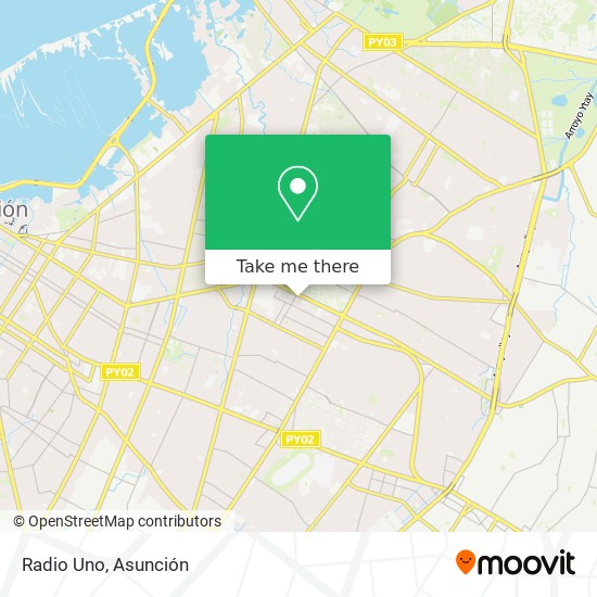 Mapa de Radio Uno