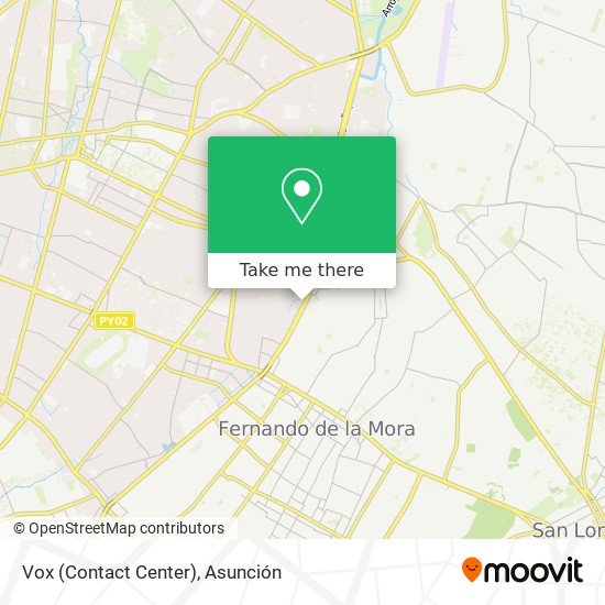 Vox (Contact Center) map