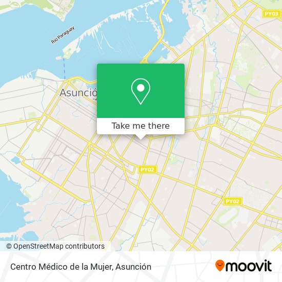 Mapa de Centro Médico de la Mujer