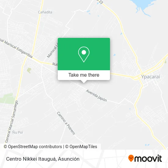 Centro Nikkei Itauguá map