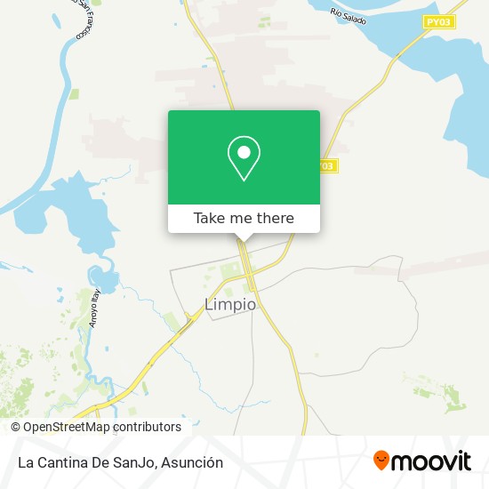 La Cantina De SanJo map
