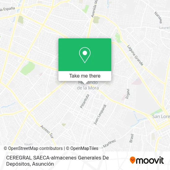 CEREGRAL SAECA-almacenes Generales De Depósitos map