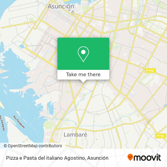 Pizza e Pasta del italiano Agostino map